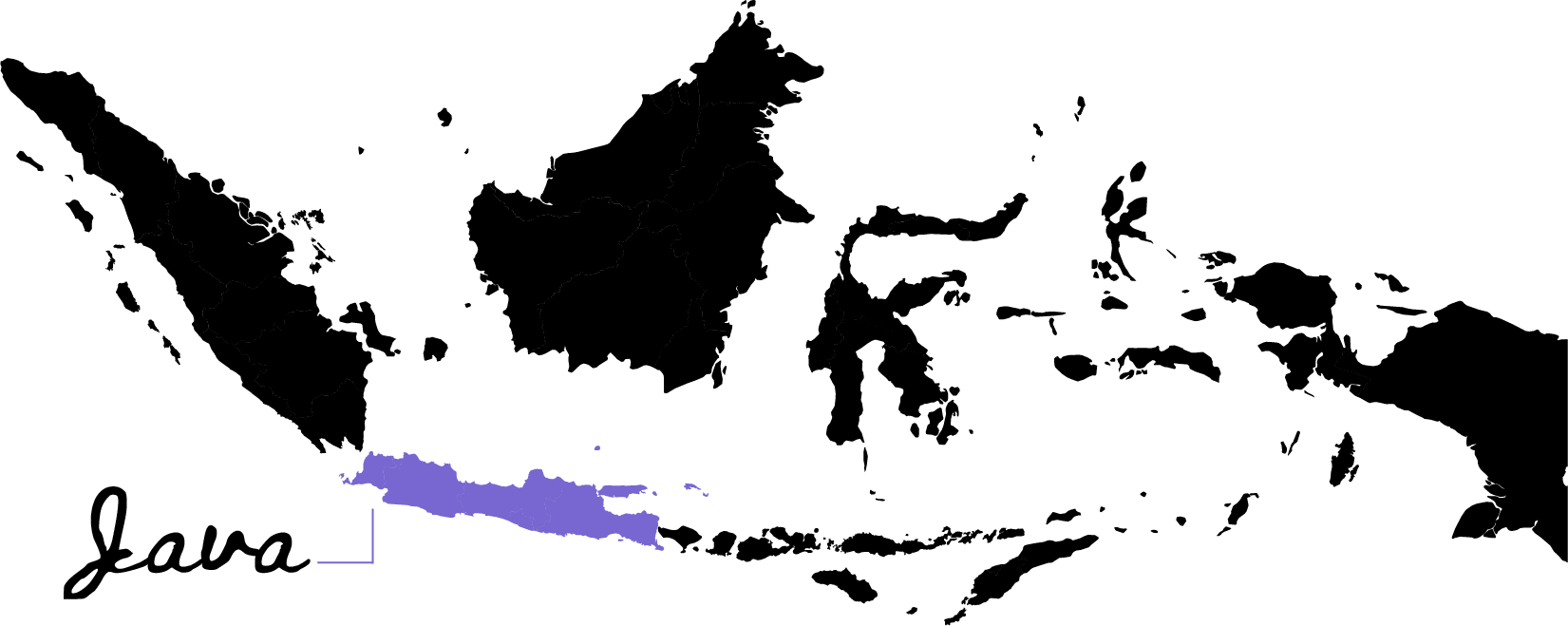 Carte de l'Indonésie localisant l'île de Java