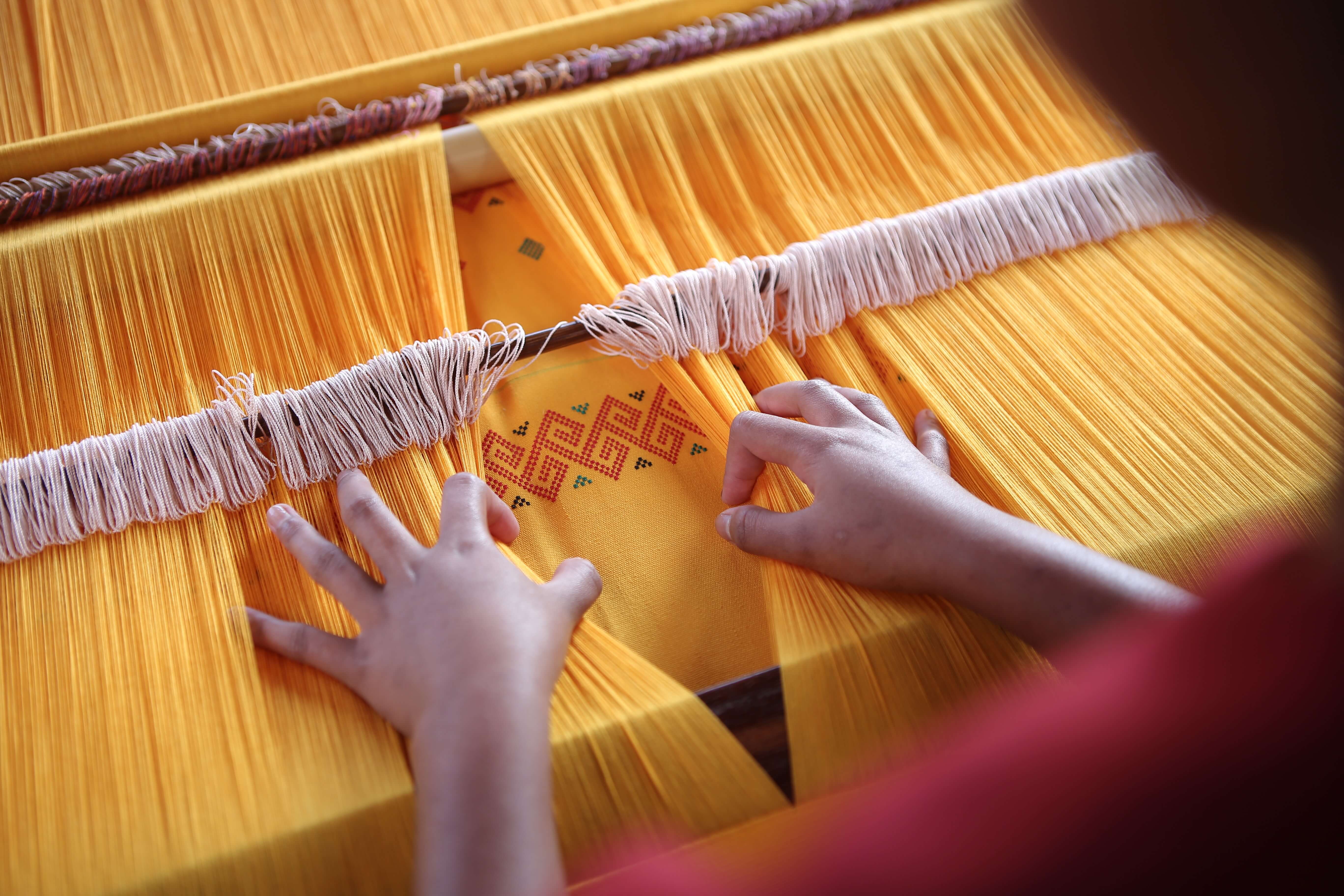 Atelier de tissage à Sulawesi