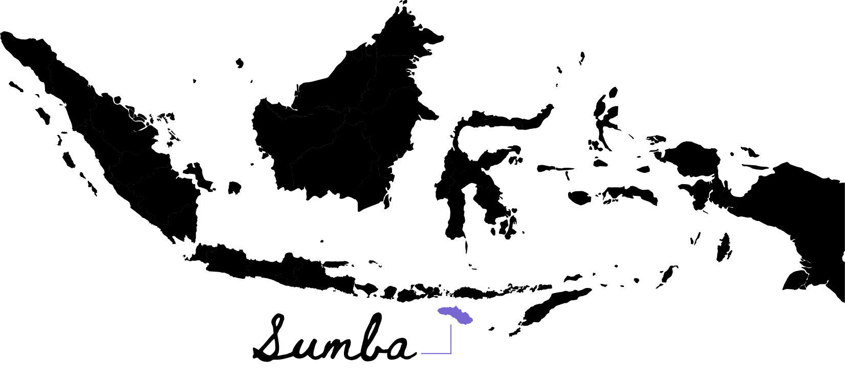 Carte de l'Indonésie localisant l'île de Sumba